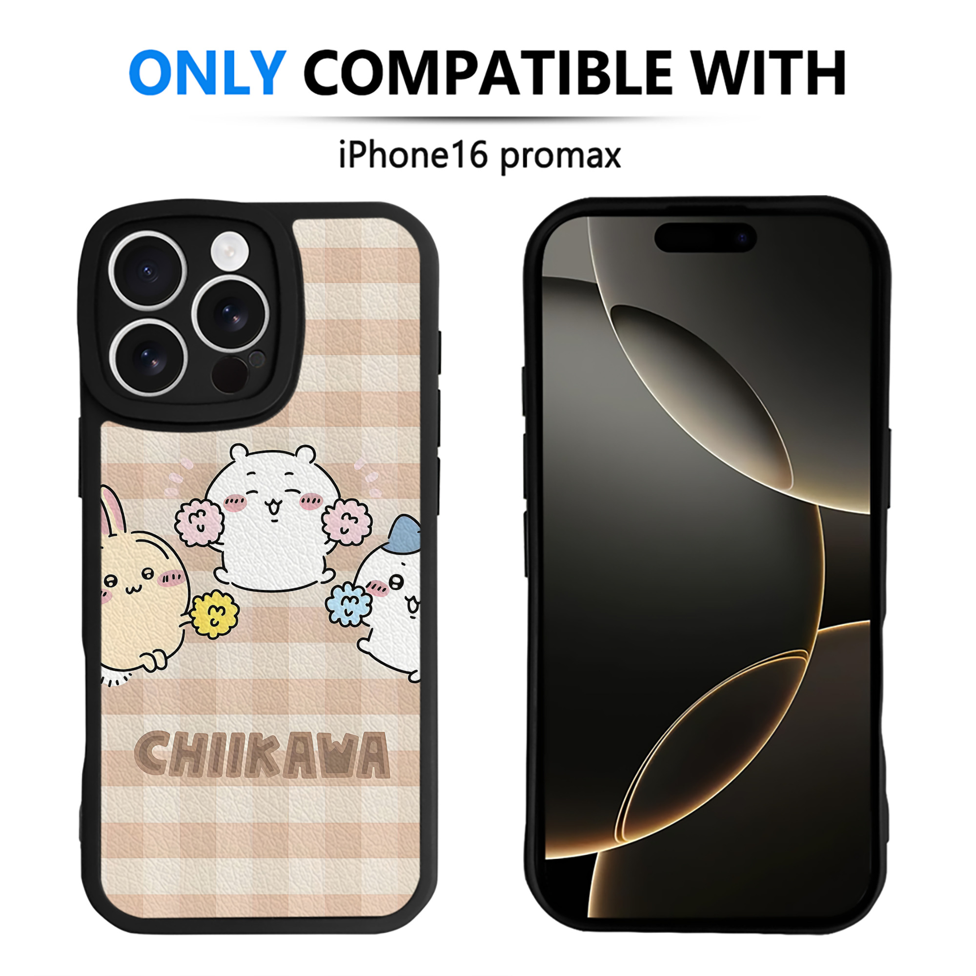 （画像用） ちいかわ Chii-kawa 【iPhone 16シリーズ対応】シリコンスマホケース（レザー調） 材質：シリコン